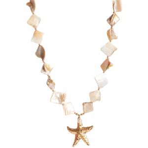 Ashley Cooper(tm) Gold-Plated Beaded Starfish Pendant Necklace