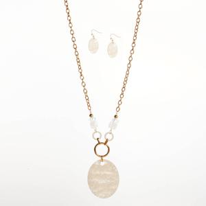 Ashley Cooper(tm) Beaded Statement Pendant Necklace & Earring Set
