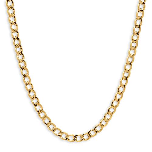 Gold Classics(tm) Polished 10kt. Curb Chain 20in. Necklace