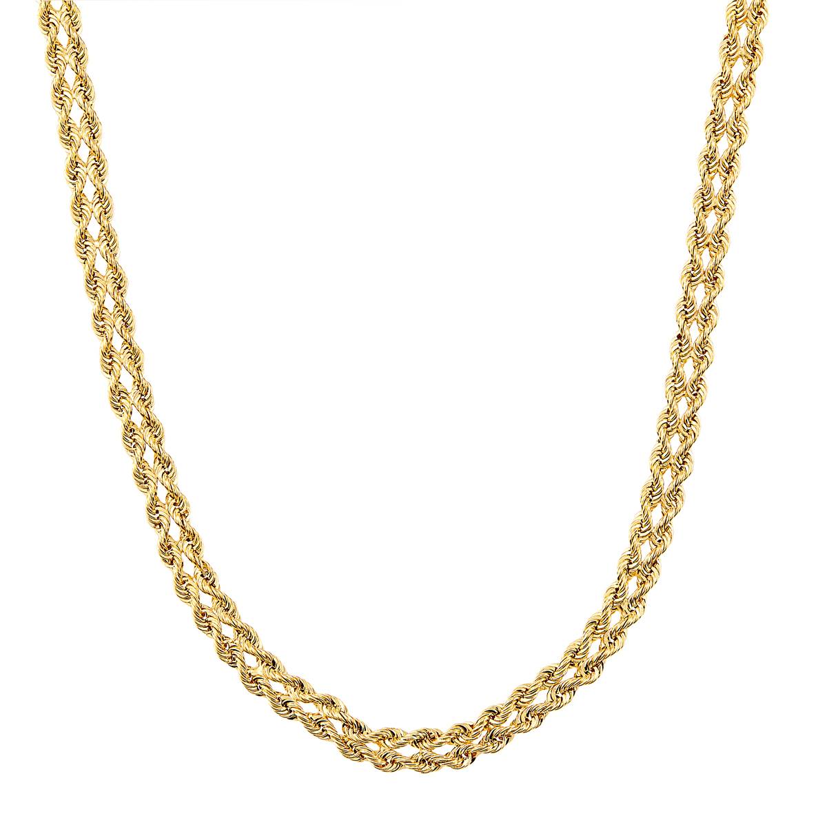 Gold Classics(tm) 10kt. Yellow Gold 18in. Double Row Chain Necklace