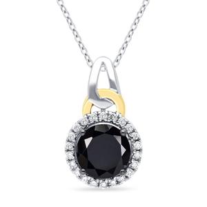 Le Vian(R) 14kt. Two-Tone Gold Onyx & Nude Diamonds(tm) Pendant