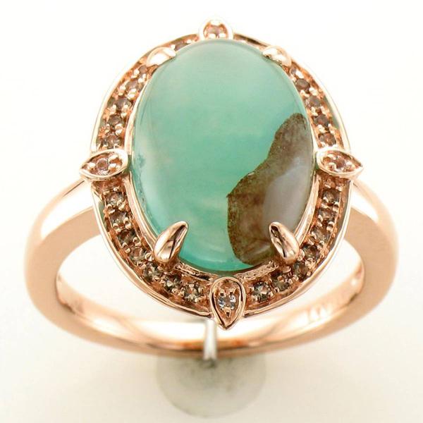 Le Vian(R) Peacock Aquaprase(tm) Chocolate Quartz(R) Statement Ring