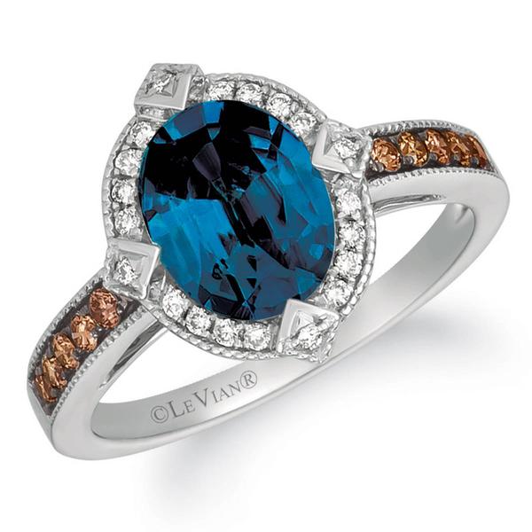Le Vian(R) Deep Sea Blue Topaz(tm) & Diamond Statement Ring