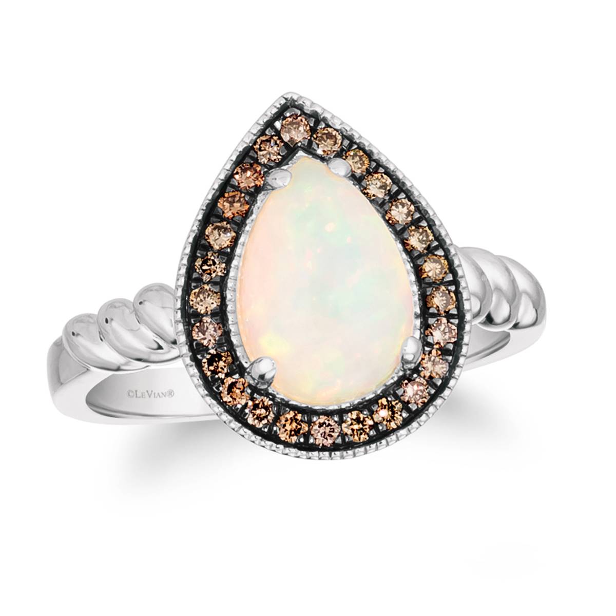 Le Vian(R) 14kt. Vanilla Gold(R) Neapolitan Opal(tm) Statement Ring