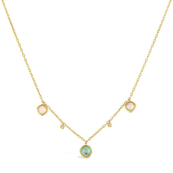 Le Vian(R) Peacock Aquaprase(tm) Opal & Diamond Pendant Necklace