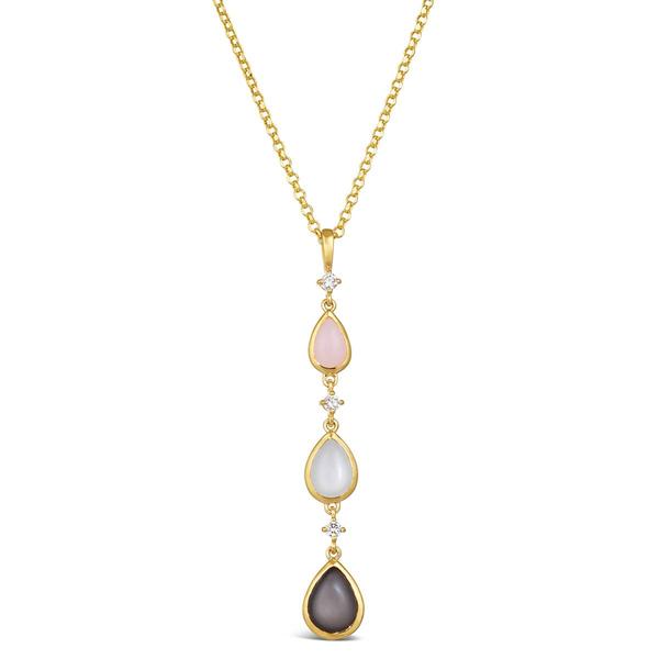 Le Vian(R) Honey Gold(tm) Moonstone Pink Opal & Diamond Pendant