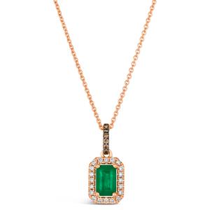 Le Vian(R) Costa Smeralda Emeralds(tm) Diamonds Emerald-Cut Necklace