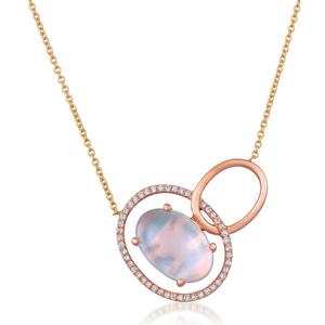 Le Vian(R) Pink Orchid Quartz(tm) & Vanilla Diamonds(R) Necklace