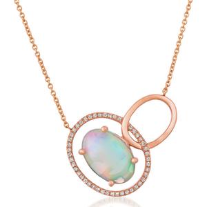 Le Vian(R) 1 7/8ctw. Neopolitan Opal Vanilla Diamonds(R) Necklace