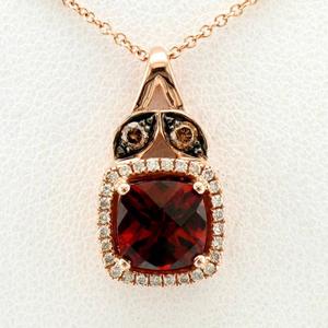Le Vian(R) Pomegranate Garnet(tm) Chocolate & Vanilla Diamonds Pendant