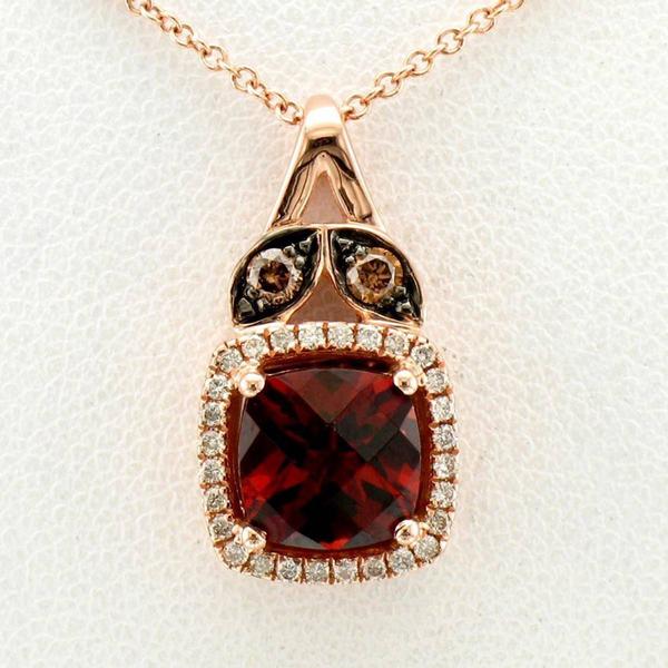 Le Vian(R) Pomegranate Garnet(tm) Chocolate & Vanilla Diamonds Pendant