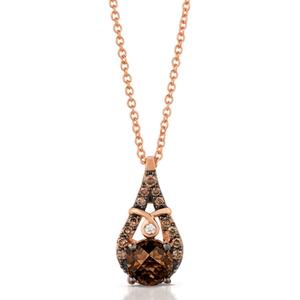 Le Vian(R) Chocolate Quartz(R) Chocolate & Vanilla Diamond Pendant