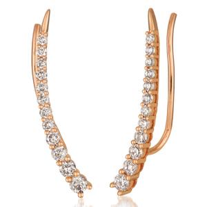 Le Vian(R) Strawberry Gold(R) 5/8ctw. Nude Diamonds(tm) Ear Climber