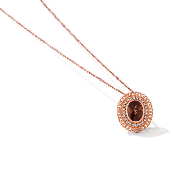 Le Vian(R) Strawberry Gold(R) Smoky Quartz Nude Diamonds(tm) Pendant