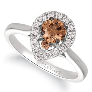 Le Vian(R) Vanilla Gold(R) Chocolate & Nude Diamond Statement Ring