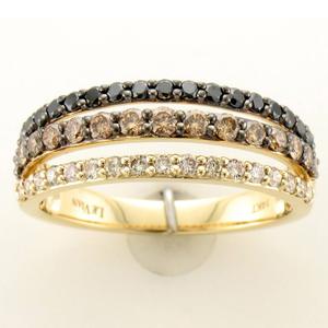 Le Vian(R) Honey Gold(tm) Chocolate/Blackberry/Nude Diamond Ring