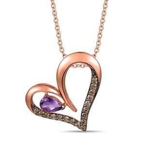 Le Vian(R) Grape Amethyst(tm) Chocolate Diamonds(R) Heart Pendant