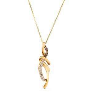 Le Vian(R) Honey Gold(tm) Nude & Chocolate Diamonds Pendant