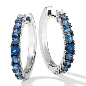 Le Vian(R) Denim Ombre(R) & White Sapphire Hoop Earrings
