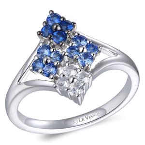 Le Vian(R) Denim Ombre White Sapphire Ombre Statement Ring