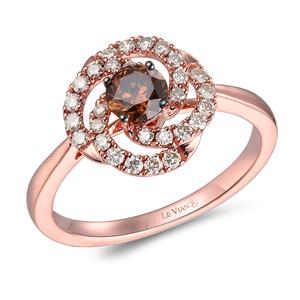 Le Vian Nude Diamonds(tm) Swirl & Chocolate Diamond(R) Center Ring