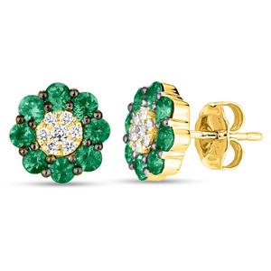 Le Vian(R) Costa Smeralda Emeralds(tm) & Vanilla Diamonds(R) Earrings