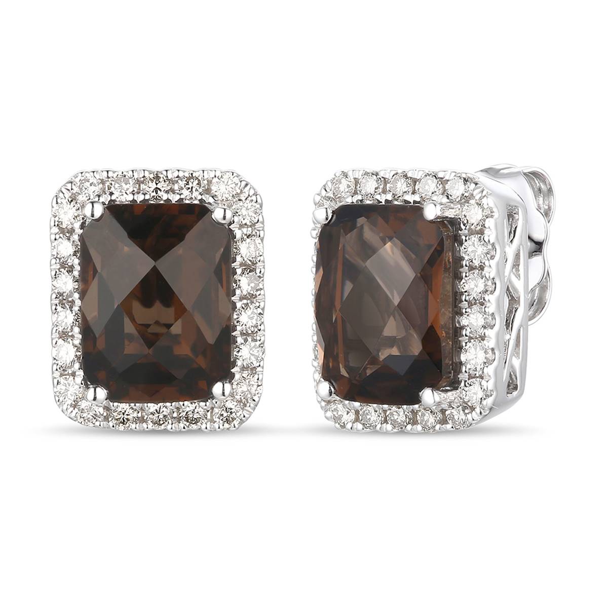 Le Vian(R) Chocolate Quartz & Nude Diamonds(tm) Stud Earrings