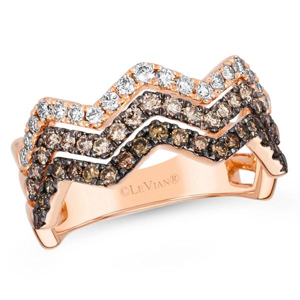 Le Vian(R) Strawberry Gold(R) Chocolate Ombre Diamonds(R) Ring