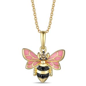 Le Vian(R) Nude & Blueberry Diamonds Bee Pendant Necklace