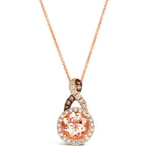 Le Vian(R) Peach Morganite  Chocolate & Nude Diamonds(tm) Pendant