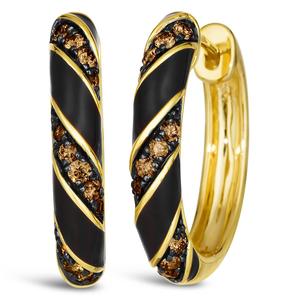 Le Vian(R) Honey Gold(tm) 3/8ctw. Chocolate Diamonds(R) Earrings