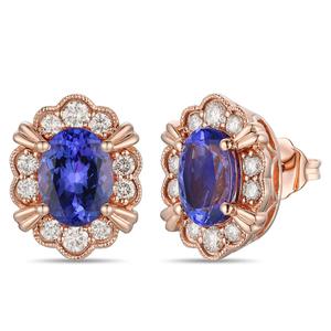 Le Vian(R) Blueberry Tanzanite(R) & Nude Diamonds(tm) Stud Earrings