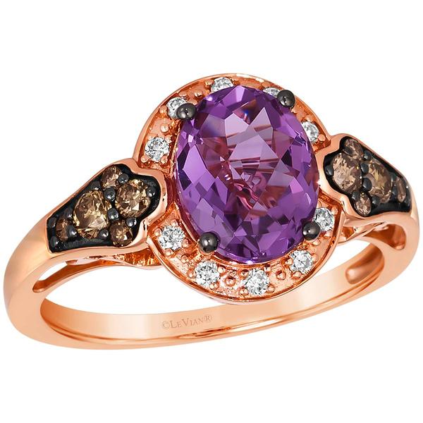 Le Vian(R) Rose Gold Amethyst & Diamond Accent Ring