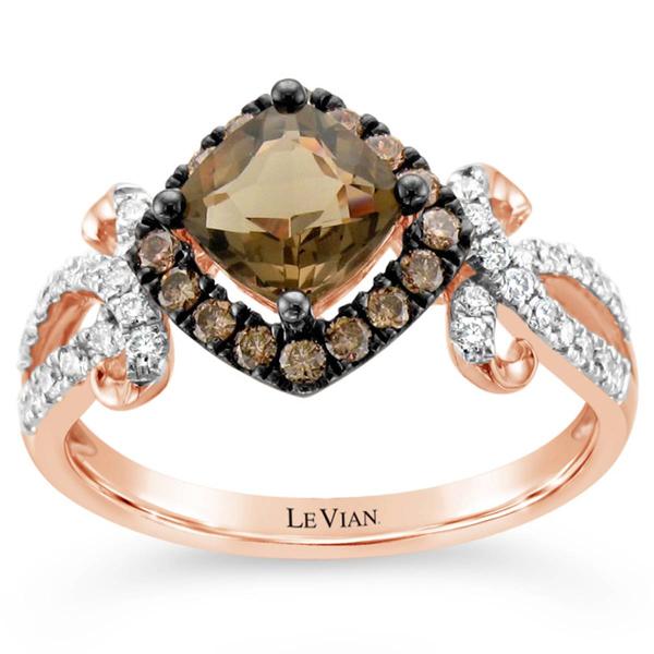 Le Vian(R) Chocolate Quartz(R) Chocolate & Vanilla Diamond Ring