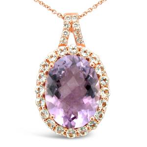 Le Vian(R) Grape Amethyst(tm) & Vanilla Topaz(tm) Pendant Necklace