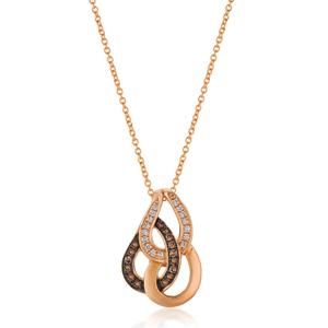 Le Vian Chocolatier(R) Chocolate & Vanilla Diamond Circle Pendant