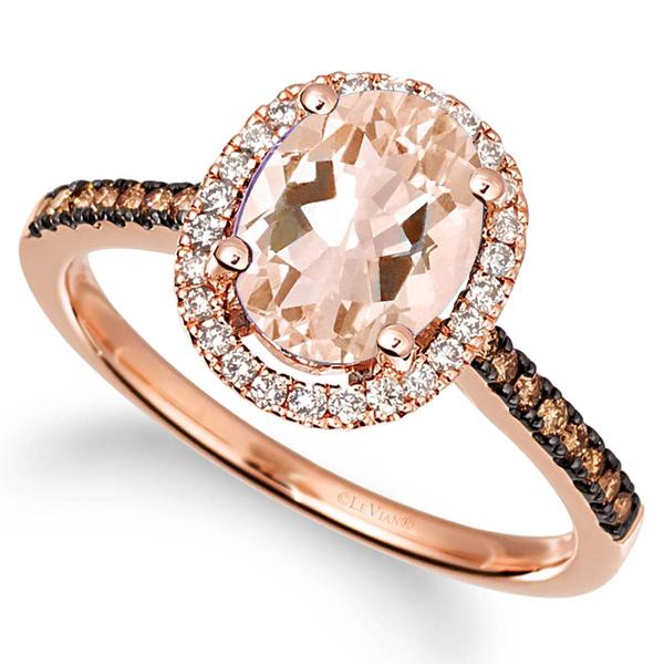 Le Vian(R) Peach Morganitee(tm) Nude & Chocolate Diamond Ring