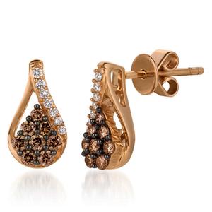 Le Vian Chocolatier(R) 14kt. Strawberry Gold(R) Diamond Earrings