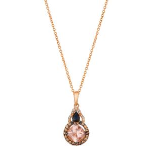 Le Vian Chocolatier(R) Peach Morganite(tm) Sapphire Pendant