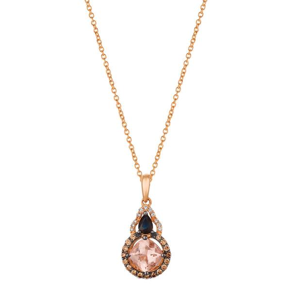 Le Vian Chocolatier(R) Peach Morganite(tm) Sapphire Pendant