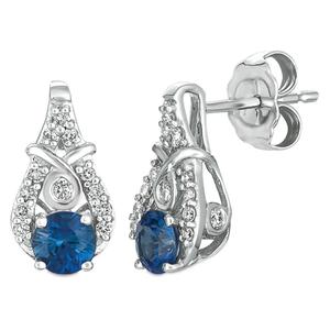 Le Vian(R) Vanilla Gold(R) Blueberry Sapphire(tm) Diamond Earrings