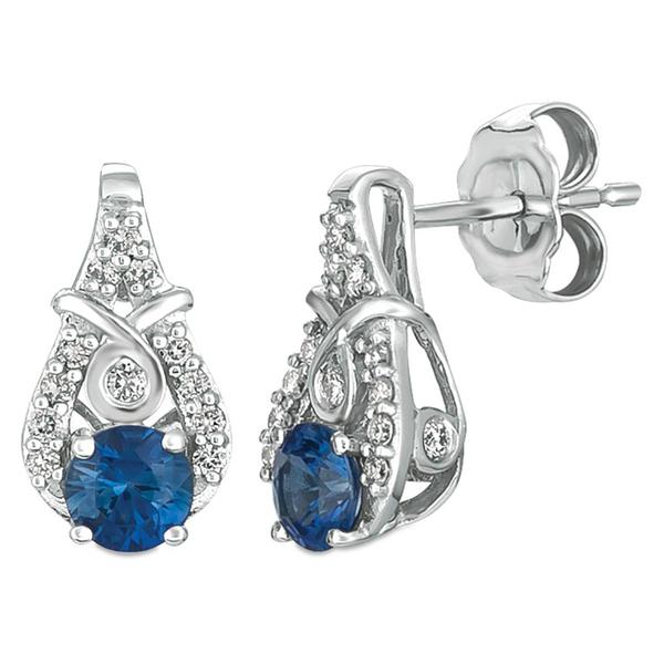 Le Vian(R) Vanilla Gold(R) Blueberry Sapphire(tm) Diamond Earrings