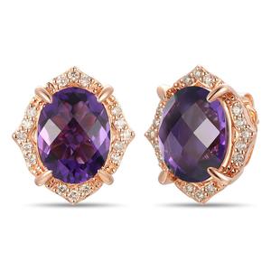 Le Vian(R) Dark Amethyst Nude Diamonds(tm) Stud Earrings