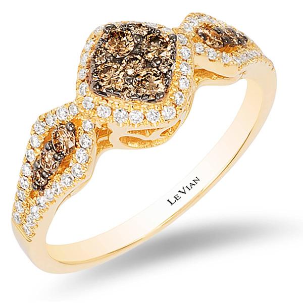 Le Vian(R) Gold Brown & White Diamond Ring