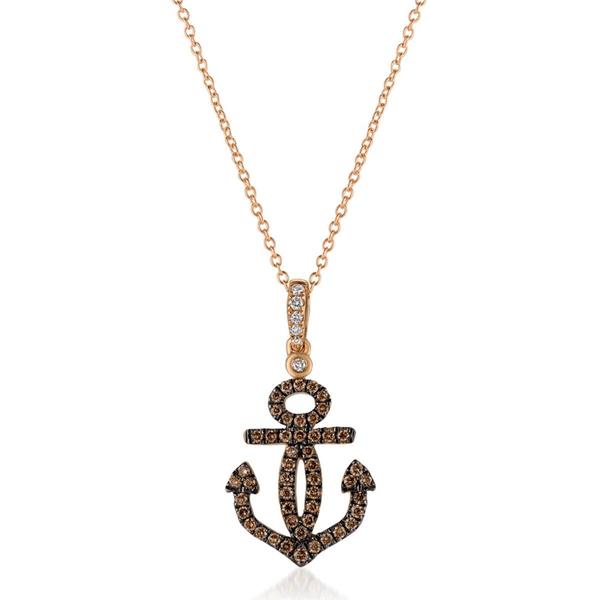 Le Vian Chocolatier(R) Vanilla & Chocolate Diamond Anchor Pendant