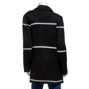 Petite By Design Long Sleeve Notched Stripe Coatigan alternate view