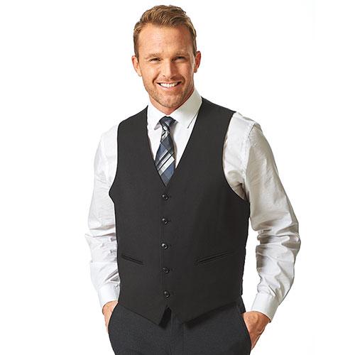 Mens Adolfo Suit Vest - Black