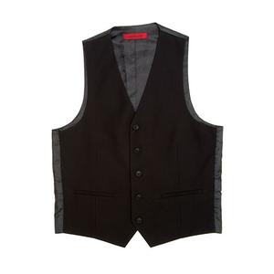 Mens Adolfo Slim Fit Suit Vest - Black