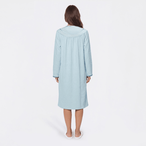 Womens Jasmine Rose Long Sleeve Double Knit Snap Robe alternate view