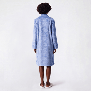 Womens Jasmine Rose Floral Roses 3D Embossed Zip Robe alternate view